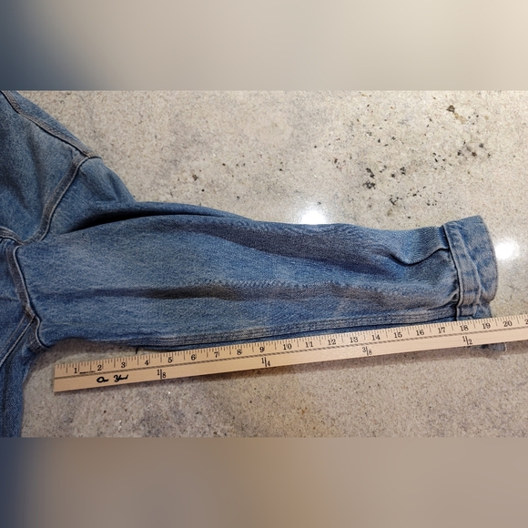 Vintage Harley Davidson Logo Denim Button Jean Jacket Unisex Men's Medium - Picture 10 of 13